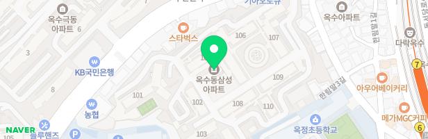 옥수동삼성아파트(임대) 111동뒤 놀이터 지도 이미지