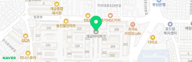 개금 현대아이아파트 204동 놀이터 지도 이미지