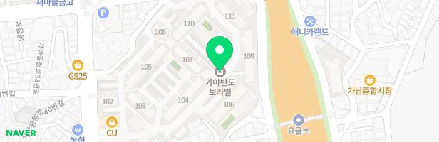 가야반도보라빌 101동 어린이놀이시설 지도 이미지