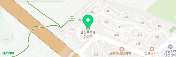 백양푸른채아파트 303동 어린이놀이시설 지도 이미지