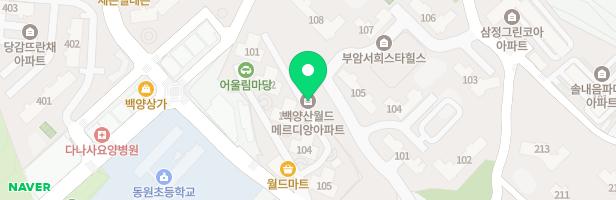 백양산월드메르디앙 1놀이터 지도 이미지