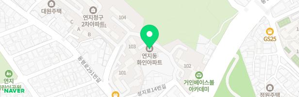 연지화인아파트 102동 어린이놀이시설 지도 이미지