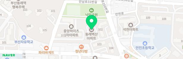 동래벽산아파트101동 앞 지도 이미지