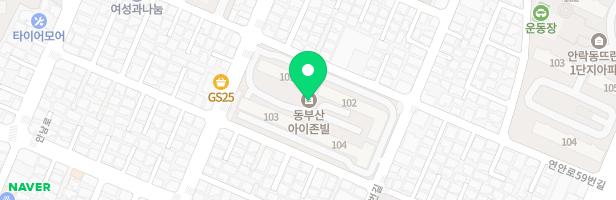 동부산아이존빌아파트 지도 이미지