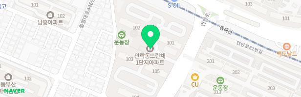 안락뜨란채1단지아파트(102동옆)놀이터 지도 이미지