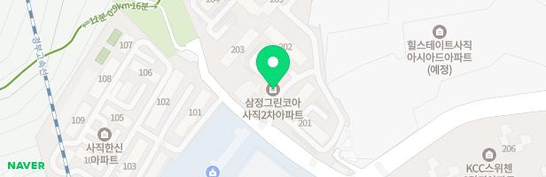 사직2차 삼정그린코아 아파트(202동) 지도 이미지