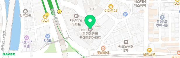 한화꿈에그린아파트 어린이 놀이터 지도 이미지