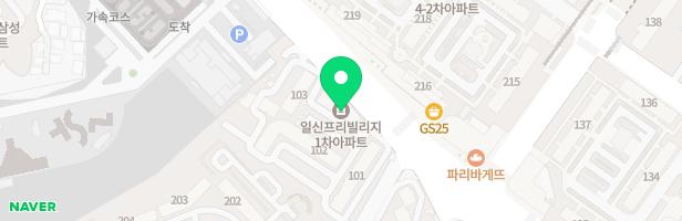 용호동 일신프리빌리지 놀이터 지도 이미지