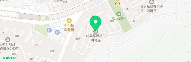 화명 대우푸르지오 아파트 놀이터 지도 이미지