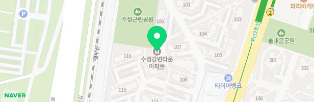 수정강변타운아파트 어린이놀이터-4 (111동) 지도 이미지