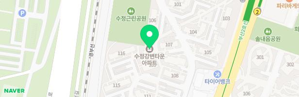 수정강변타운아파트 어린이놀이터-5 (113동) 지도 이미지