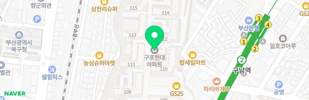 구포현대아파트(104동뒤) 어린이놀이시설 지도 이미지