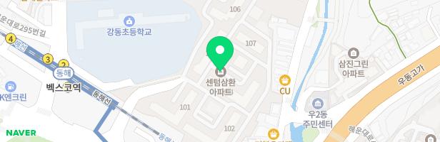 센텀삼환아파트 107동 앞 놀이터 지도 이미지