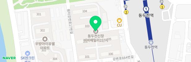 동두천신창비바페밀리아파트 102동앞 놀이터 지도 이미지