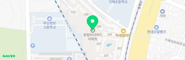양정거제유림아시아드아파트 113동 어린이 놀이터 지도 이미지