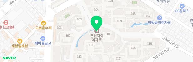 연산자이아파트 어린이 놀이터(112동앞) 지도 이미지
