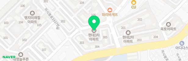 속초 교동 현대3차아파트 관리동 놀이터 지도 이미지