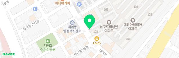 대잠트리니엔아파트 어린이놀이시설 지도 이미지