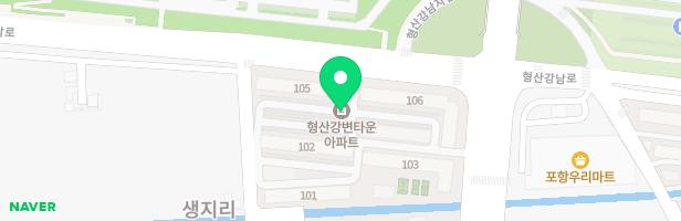 형산강변타운 2놀이터 지도 이미지