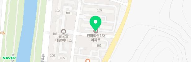오천천마타운1차 105동 놀이터 지도 이미지