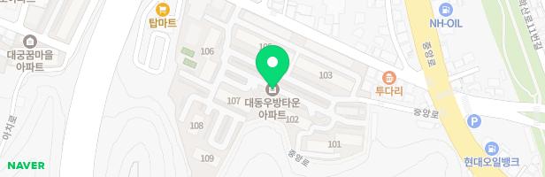 대동우방타운 106동뒤 놀이터 지도 이미지