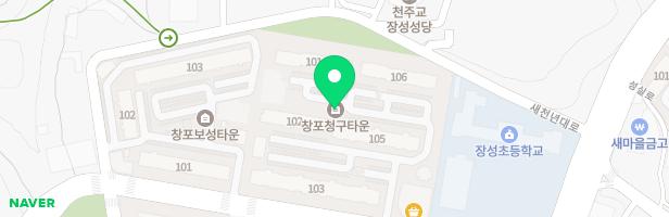 창포청구타운 어린이놀이시설 지도 이미지