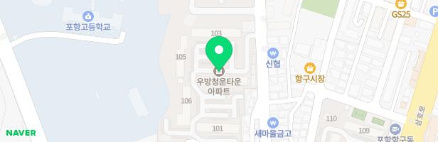 우방청운타운 106동뒤 어린이놀이시설 지도 이미지