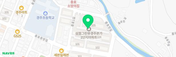 삼정그린뷰경주본가아파트 1단지 놀이시설 지도 이미지