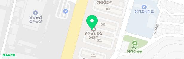 우주용강타운아파트 어린이놀이시설 지도 이미지