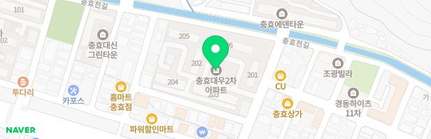 충효대우2차아파트 어린이놀이시설 지도 이미지