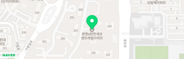 e편한세상센트레빌 206동전면 놀이터 지도 이미지