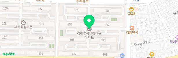 김천부곡우방타운 107동 놀이터 지도 이미지