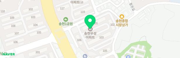 송현우성아파트 102동 놀이터 지도 이미지