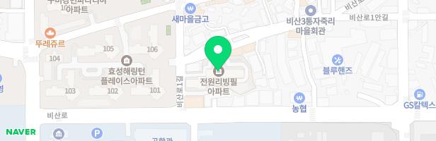 비산전원리빙필 놀이터 지도 이미지