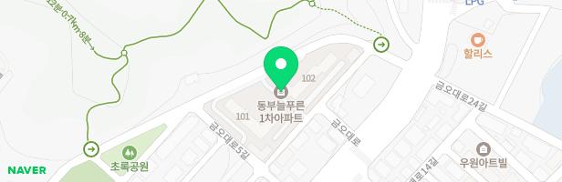 오태늘푸른아파트 놀이터 지도 이미지