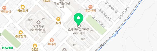 신한그린타운 102동 놀이터 지도 이미지