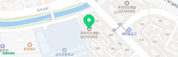 푸르지오캐슬B(207/208동 뒤편) 놀이시설 지도 이미지