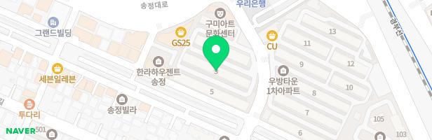 구미송정우방1차아파트 2동 놀이터 지도 이미지