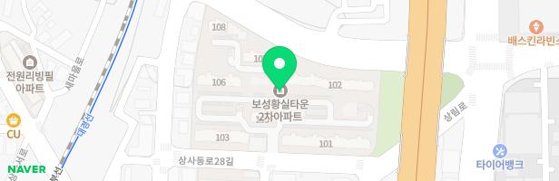 보성2차황실타운1 놀이터 지도 이미지