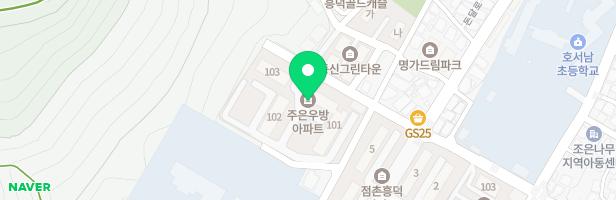주은우방아파트 어린이놀이시설 지도 이미지