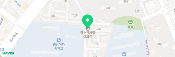 금호한사랑아파트 101동앞 어린이놀이시설 지도 이미지