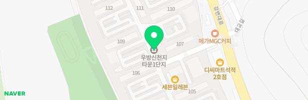 우방신천지타운 3놀이터 지도 이미지