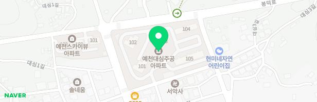 예천대심주공임대APT 놀이시설(101동앞) 지도 이미지
