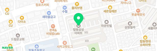 탑동삼성아파트 어린이놀이터 지도 이미지