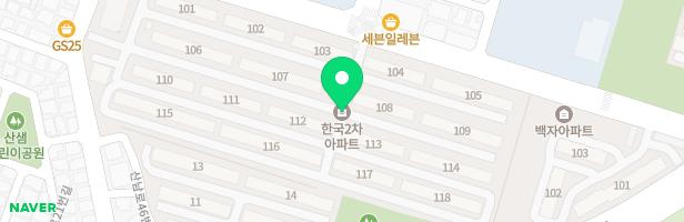 한국2차아파트 어린이놀이터 지도 이미지
