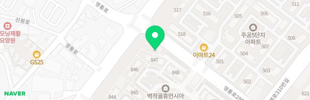 영통벽적골주공8-2아파트 제3놀이터 지도 이미지