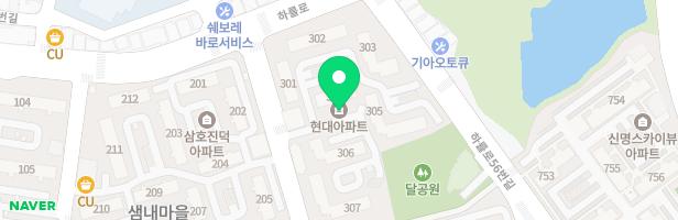 천천현대아파트 조합놀이대2 지도 이미지