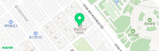 우만동 풍림아파트 어린이놀이터(3단지) 지도 이미지