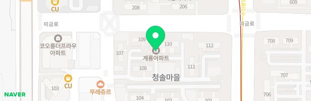 청솔계룡아파트 107동옆 놀이터 지도 이미지
