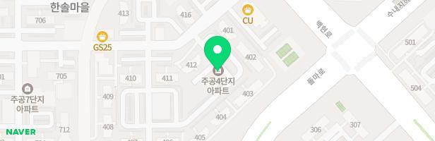 한솔마을4단지 주공아파트 412동 지도 이미지